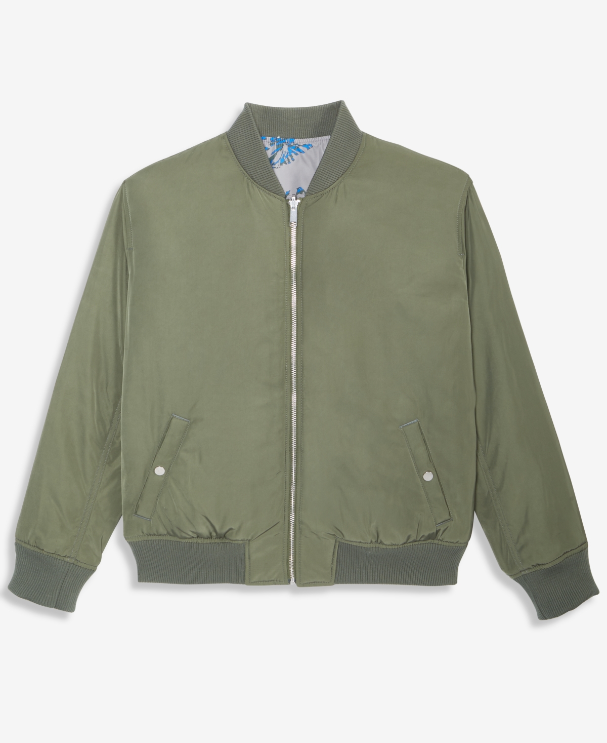 Mode Of One Men's Relaxed-fit Reversible Bomber Jacket, Macy's Exclusive In Green