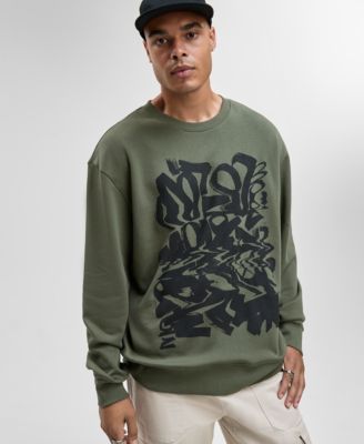 Men's Relaxed-Fit Scribble Graphic Sweatshirt, Macy's Exclusive