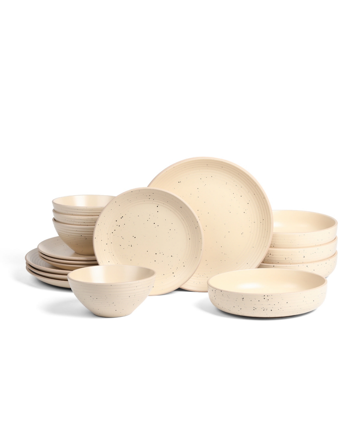 Lauren 16 Pc. Dinnerware Set, Service for 4 - Dark Green
