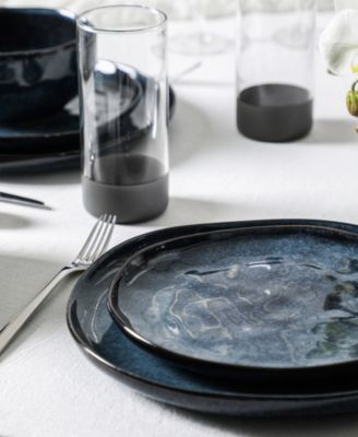 Mirella 16 Pc. Dinnerware & Glassware Set, Service for 4