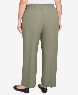 Plus Size Classic Poly Accord Medium Length Pants