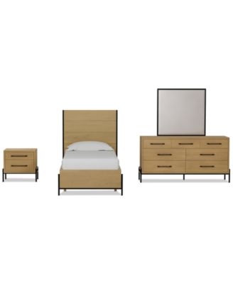 Linstead 3-Pc. Twin Panel Set (Bed, Dresser & Nightstand), Created for Macy's