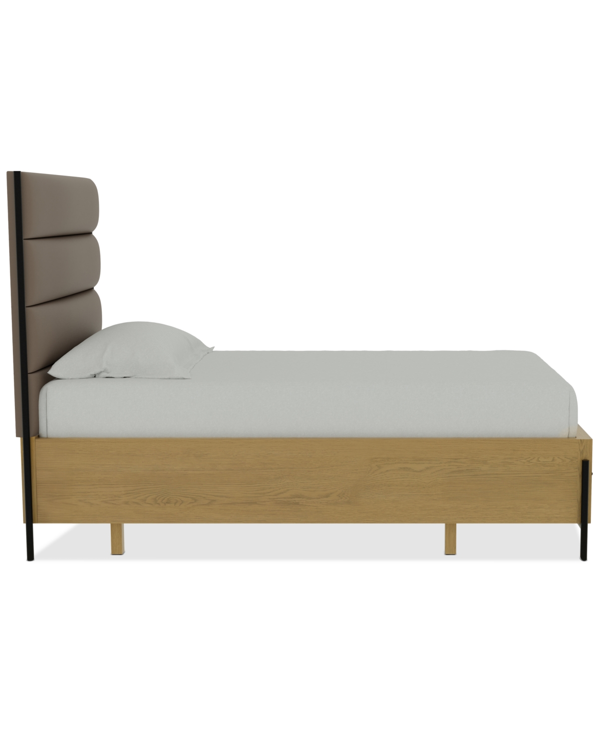 Macy's Linstead Twin Upholstered Bed, Created For  In Transparent