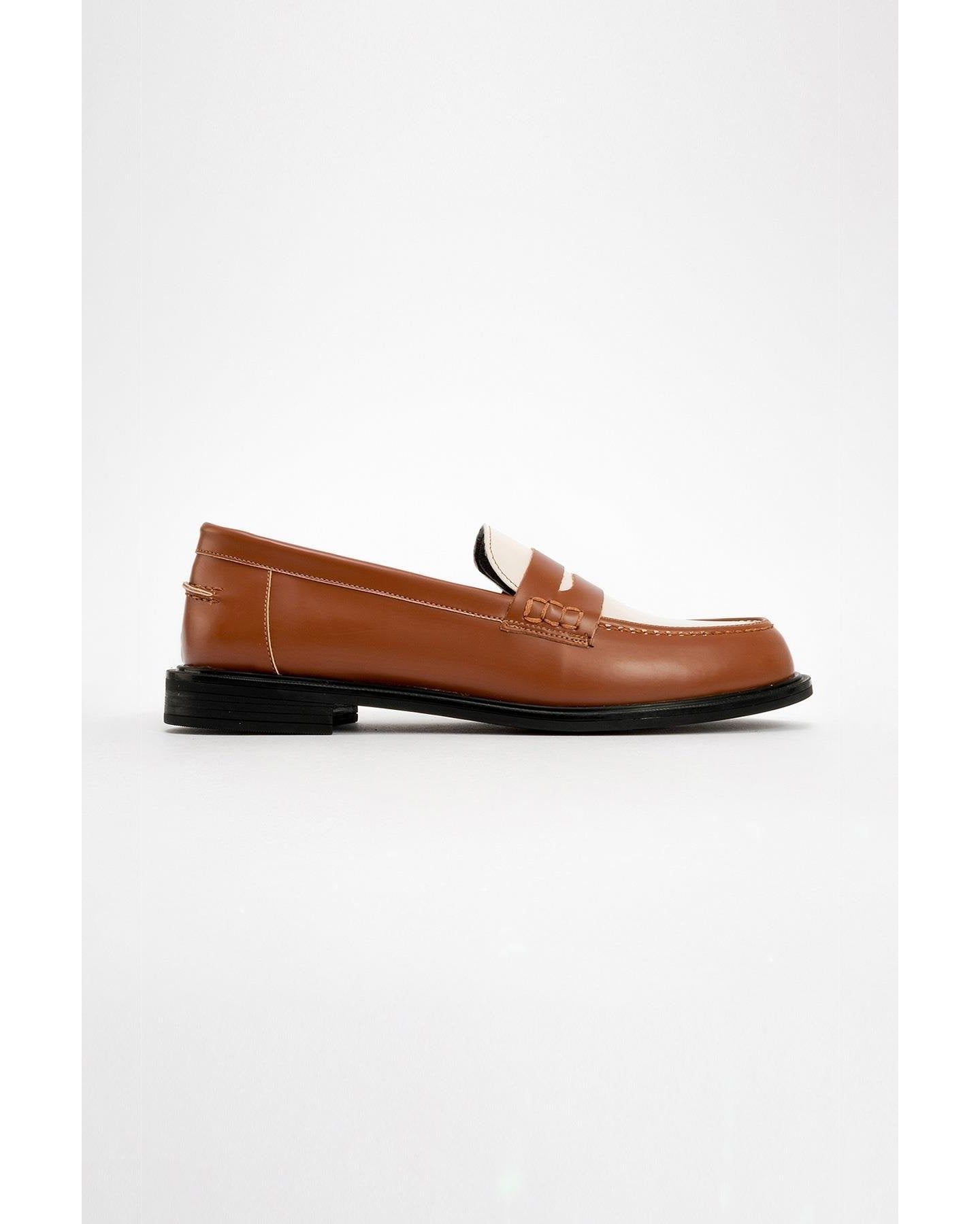 Женские лоферы Prologue Shoes Choos, цвет: Коньячный кожаный — фото 2