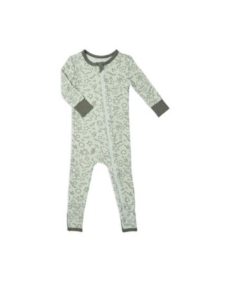 Baby Girls Grey by Everly Grey Convertible Romper Fitted Long Sleeve Pajama