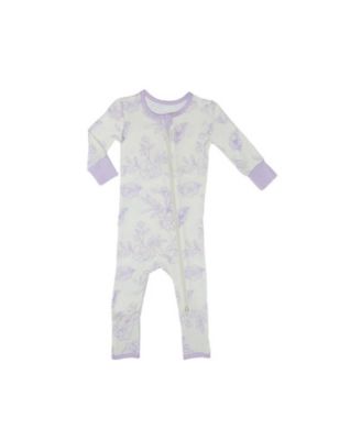 Baby Girls Grey by Everly Grey Convertible Romper Fitted Long Sleeve Pajama