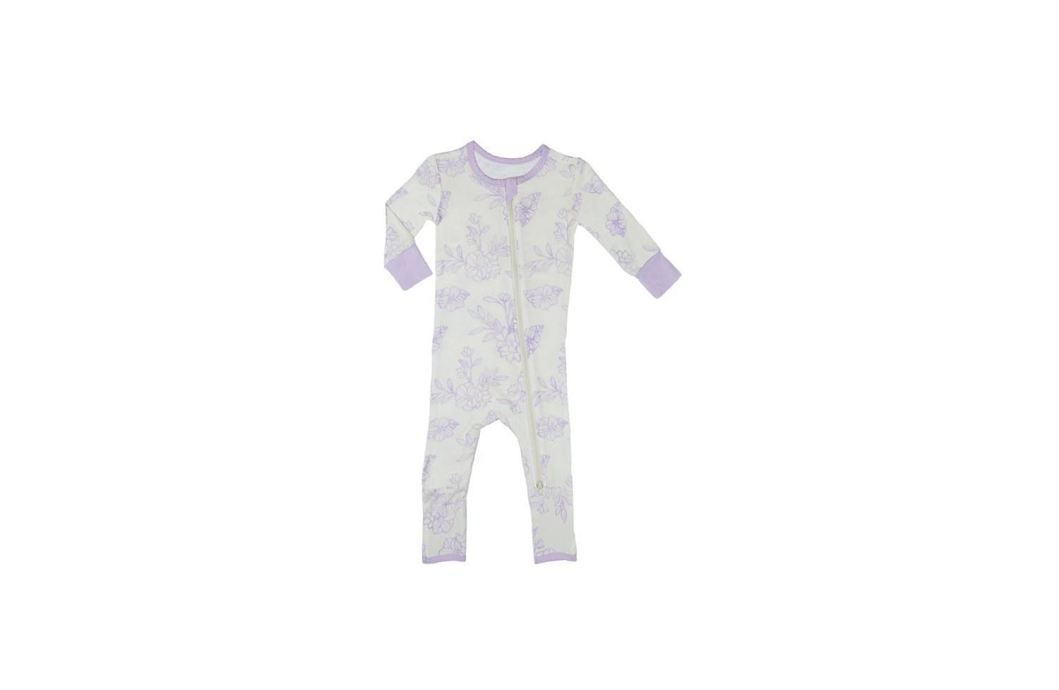 Baby Girls Grey by Everly Grey Convertible Romper Fitted Long Sleeve Pajama