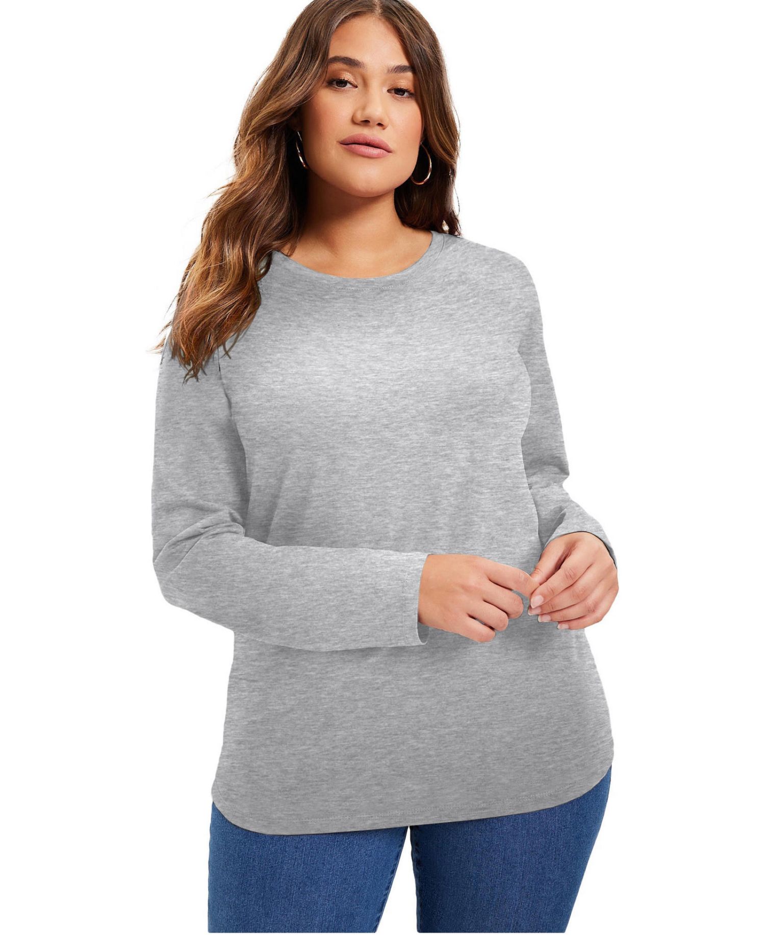 Women's June and Vie Long-Sleeve Crewneck One + Only Tee