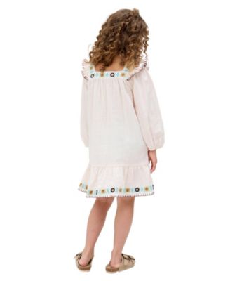 Lisa Square Neck Embroidered Dress