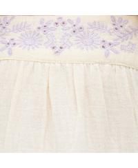 Swish Pin Tuck Embroidered Dress