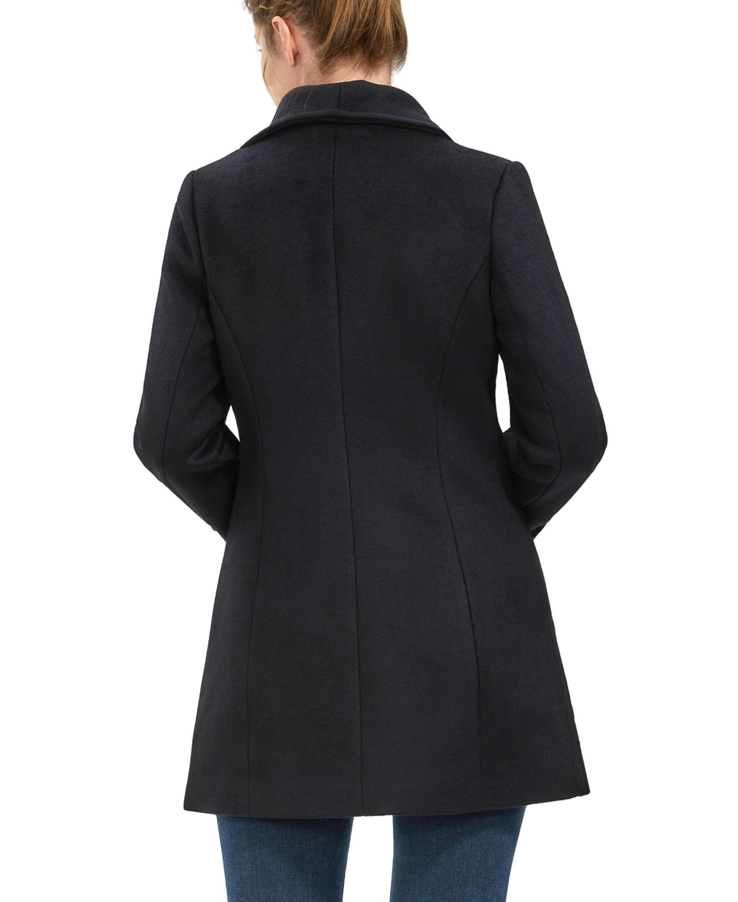 Women's Kinsley Wool Blend Zip Front Walking Coat