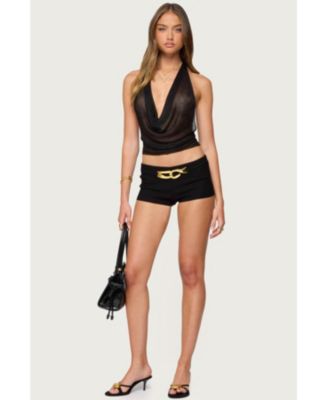 Women's Hook Belt Micro Shorts