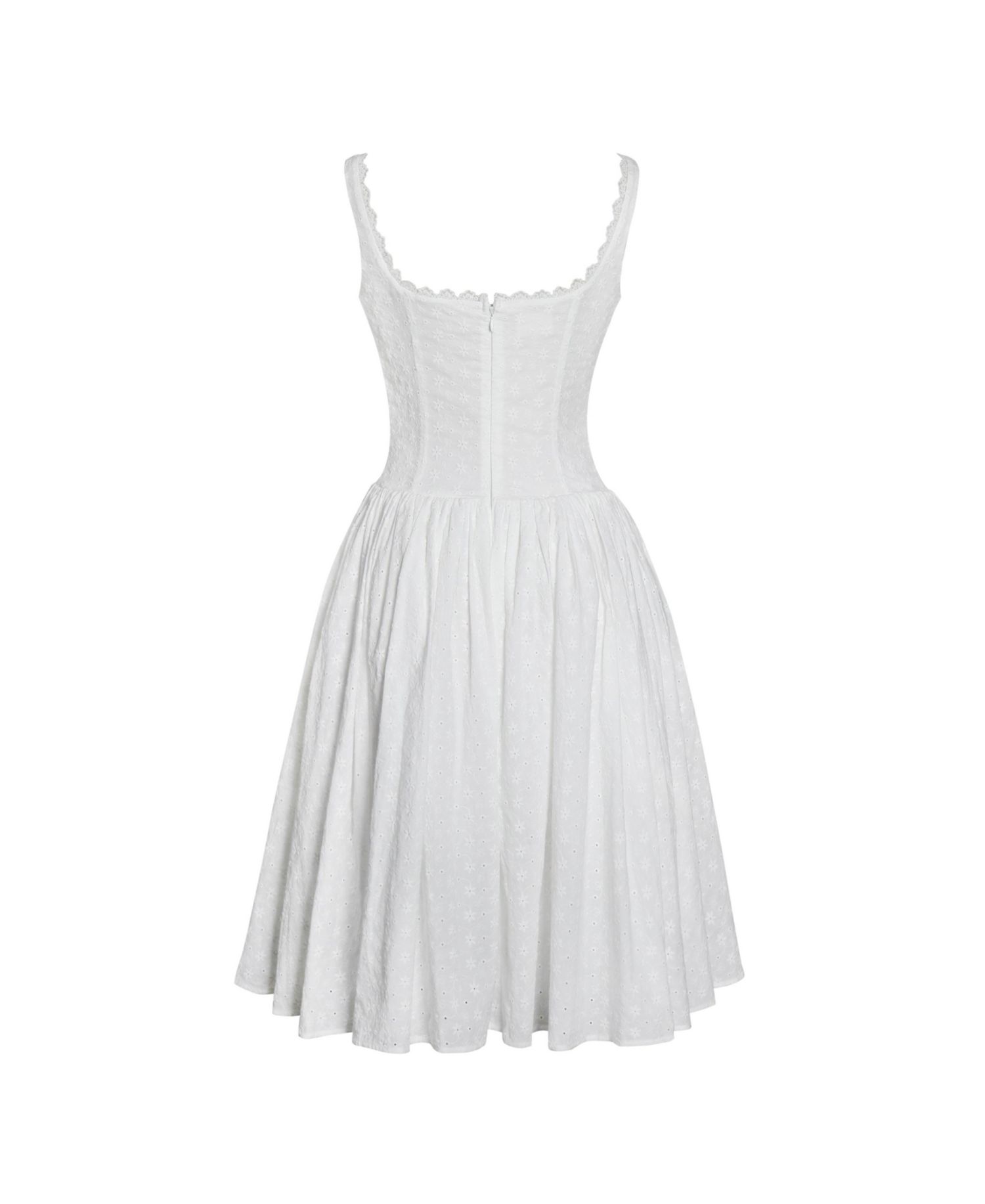 Women's Madison Cotton Eyelet Square Neck Dress