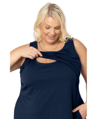 Plus Size Penelope Crossover Nursing Dress