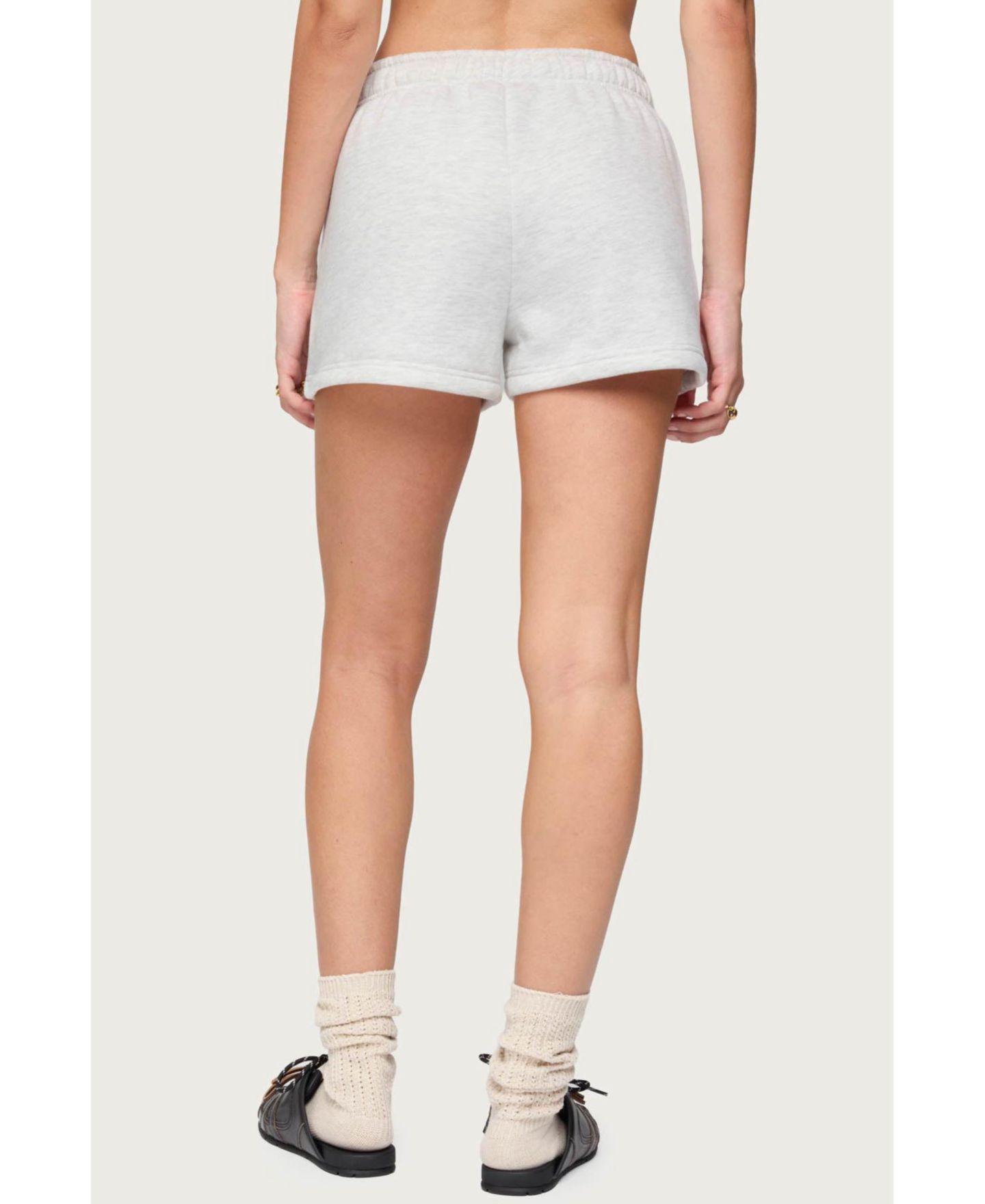 Женские шорты Big Love Edikted Sweat Shorts, цвет: Серый меланжевый — фото 2