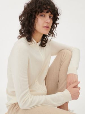 Women's Full-Zip Cashmere Cardigan