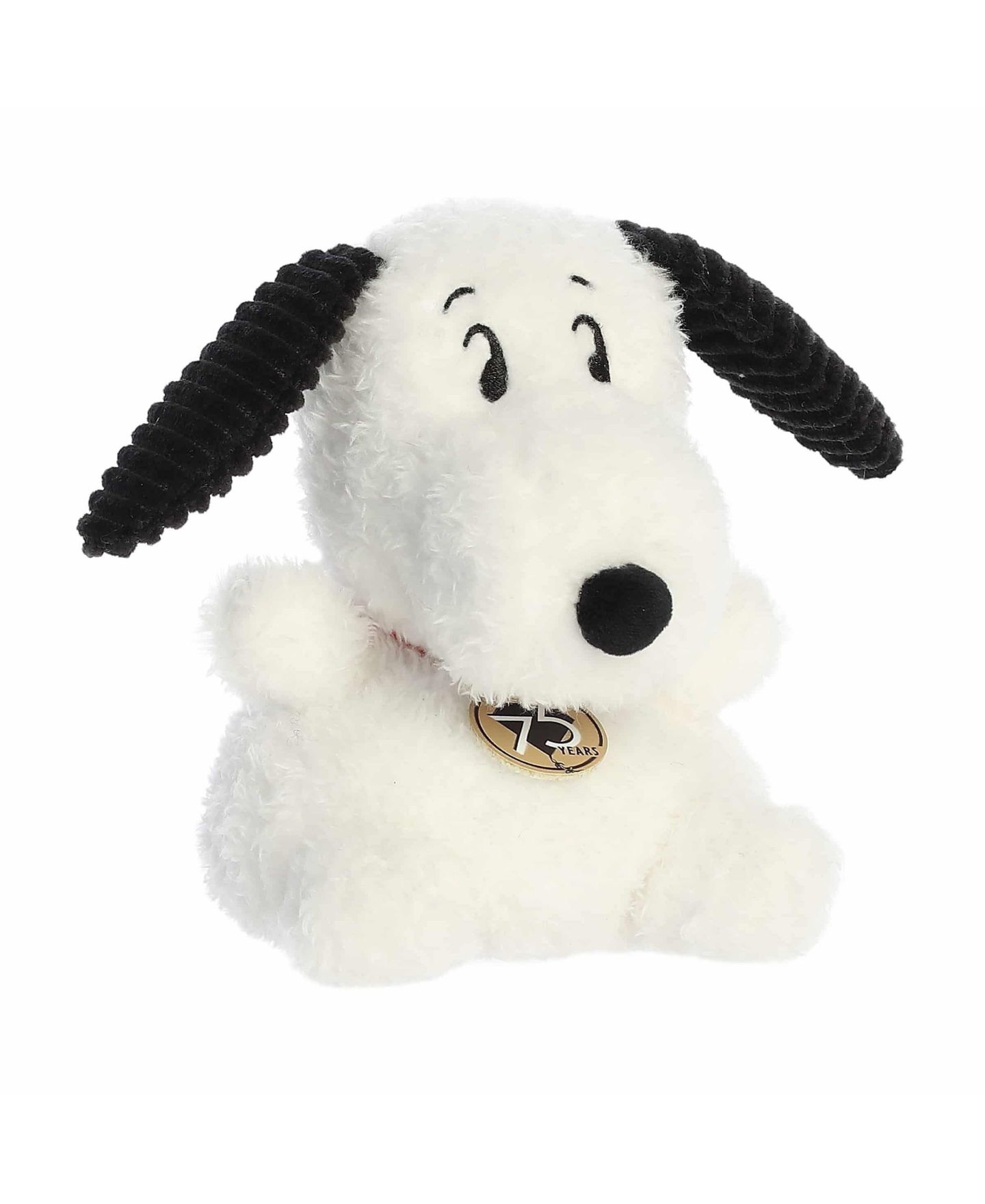 Детская мягкая игрушка Aurora Snoopy 75th Anniversary Palm Pals 5" Plush, 1-Piece, цвет: Белый — фото 1