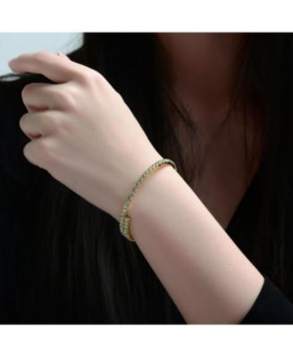 Colored Cubic Zirconia Tennis Bracelet