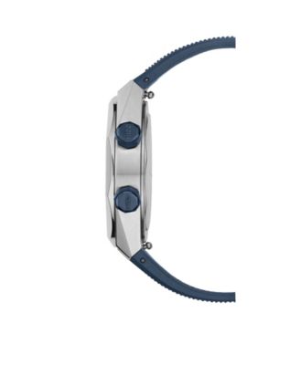 Unisex Multifort 8 Blue Rubber Swiss Automatic Watch, 40mm