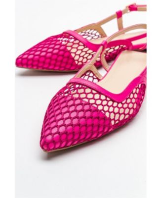 Brace Blue Mesh Flat Sandal (Women)