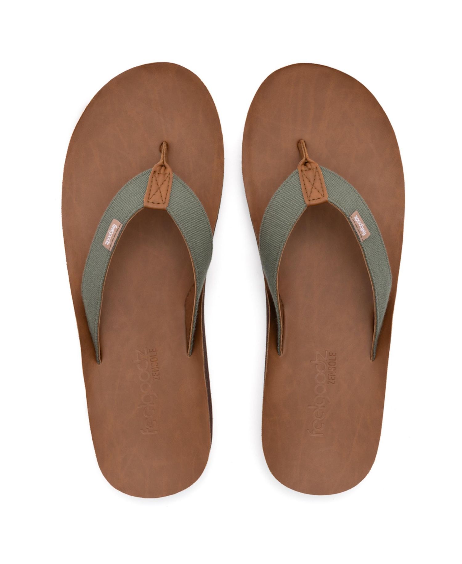 Men's Men s Zensole Kinderz Faux Leather Flip-Flop Thong Sandals