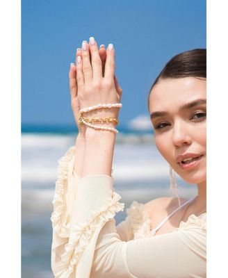 Mia Layered Luxe Freshwater Pearl Bracelet