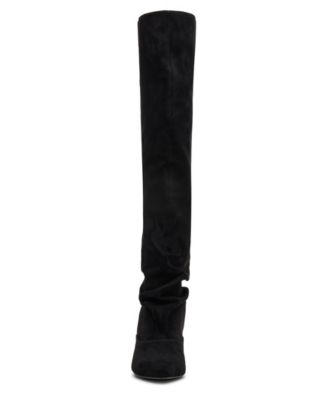 Stassi Wide-Calf Over-the-Knee Stiletto Dress Boots