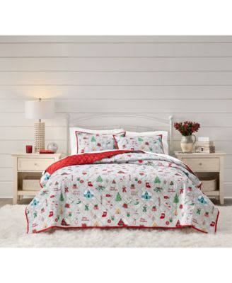 Holiday Icons 4-Pc. Quilt Tote Set, Full/Queen, Exclusively for Macy’s