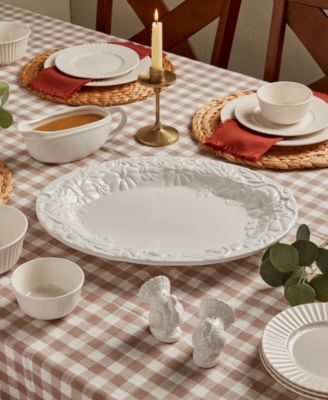 Haven Harvest Dinnerware Collection In White
