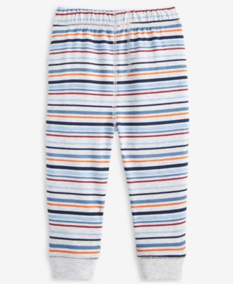 First Impressions - Baby Boys Striped Jogger Pants
