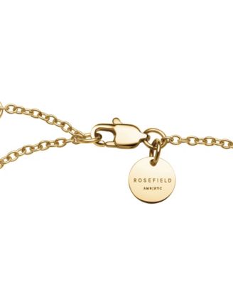 Emerald Dotted Bracelet In 14K Yellow Gold Plated Stainless Steel