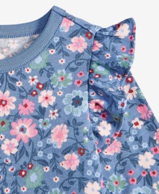 Baby Girls Long Sleeve Floral Print Dress