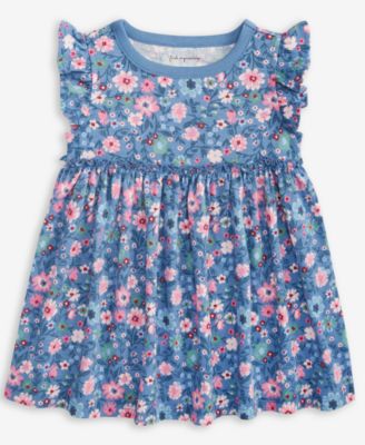 First Impressions - Baby Girls Short-Sleeve Floral-Print Dress