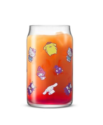 Hello Kitty Friends Character Toss Can Drinking Glasses, Set of 4
