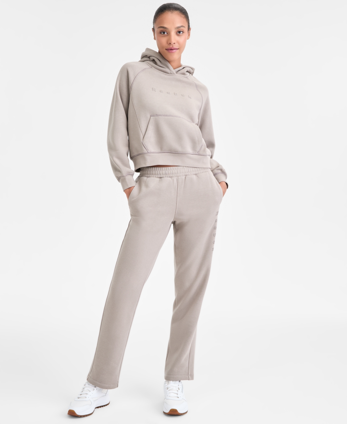 Reebok Women's Straight Leg Sweatpants In Gray