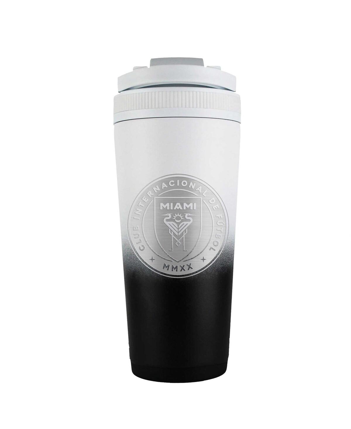 Wincraft Inter Miami Cf 26oz. Ombre Stainless Steel Ice Shaker Blender Bottle In Black