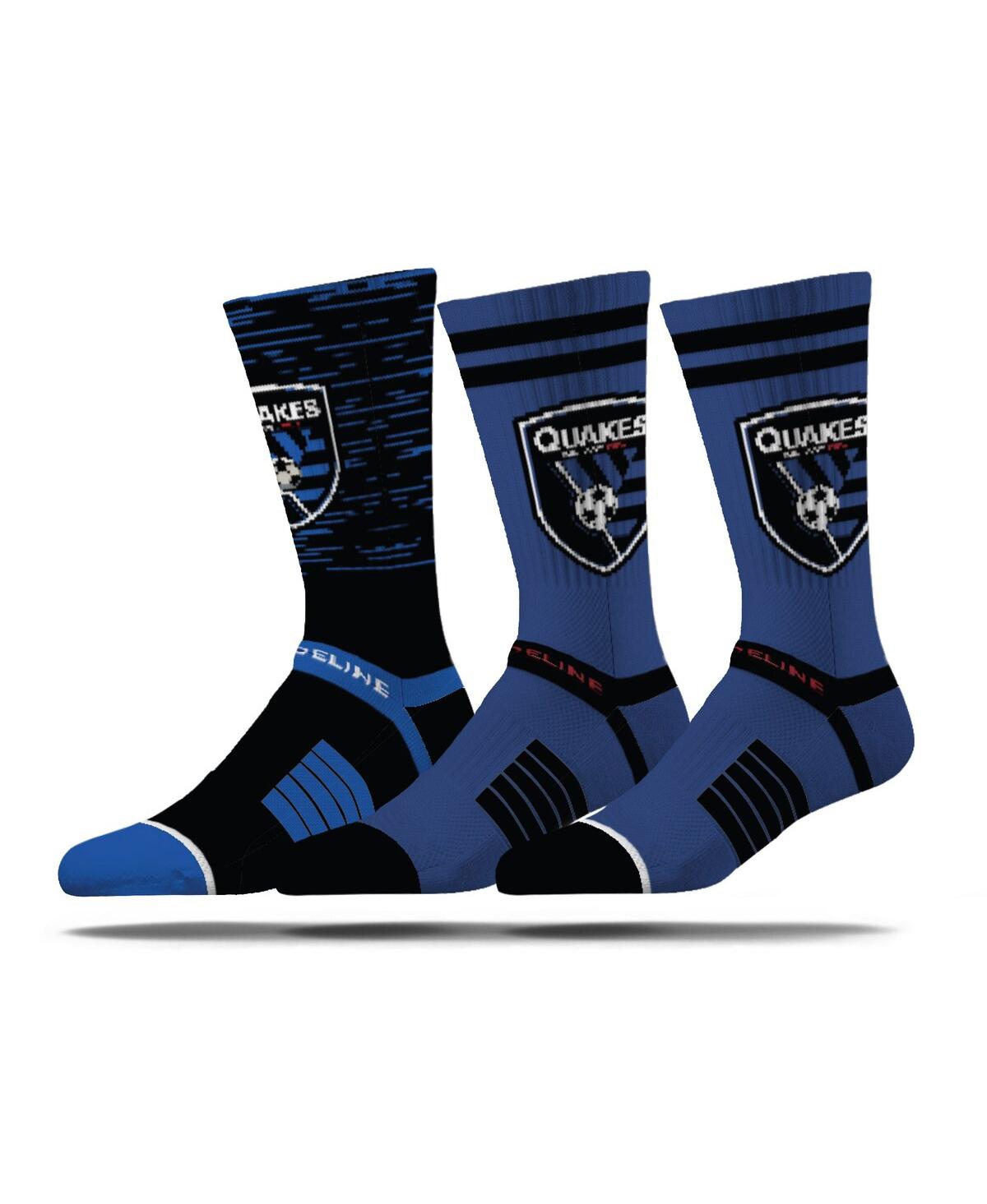 Men's San Jose Earthquakes Premium 3-Pack Knit Crew Socks Set
