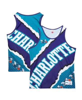 Mitchell & Ness - Men's Purple Charlotte Hornets Jumbotron 2.0 Sublimated Tank Top