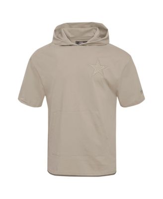 Men's Tan Dallas Cowboys Neutrals Capsule Short Sleeve Pullover Hoodie