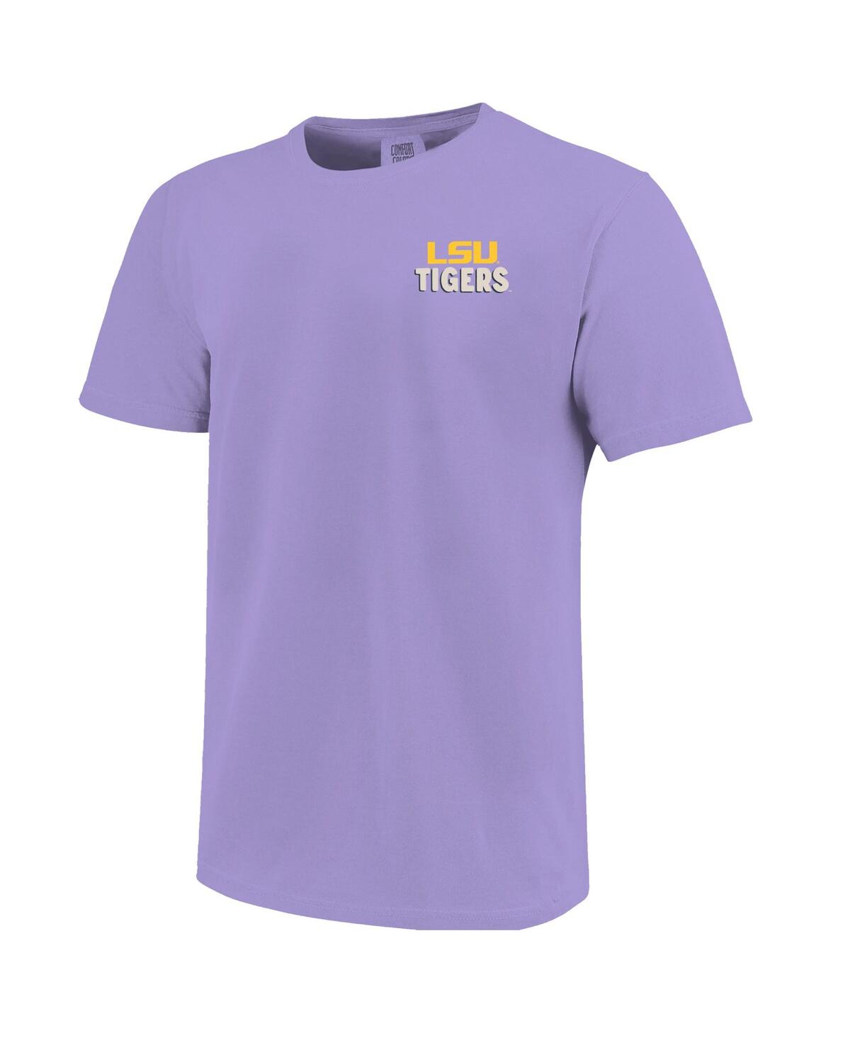 Image One Big Boys And Girls Purple Lsu Tigers Local Campus Scene T-shirt In Purple