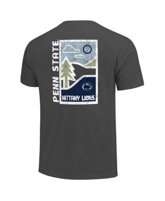 Men's Graphite Penn State Nittany Lions Comfort Colors Minimal Vista Distressed Graphics T-Shirt