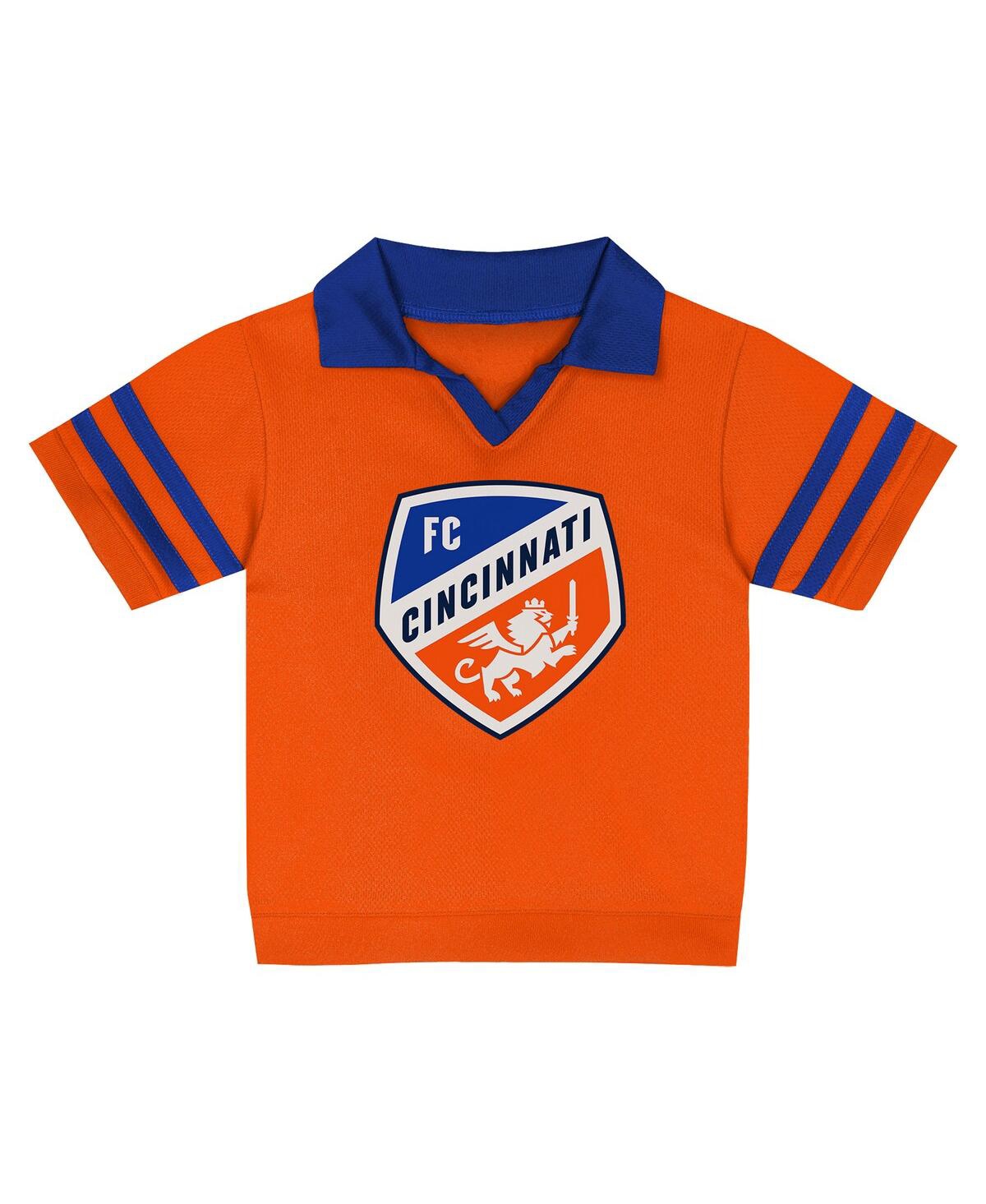 Outerstuff Toddler 2-piece Orange Fc Cincinnati Charming Dude Top And Short Set In Red