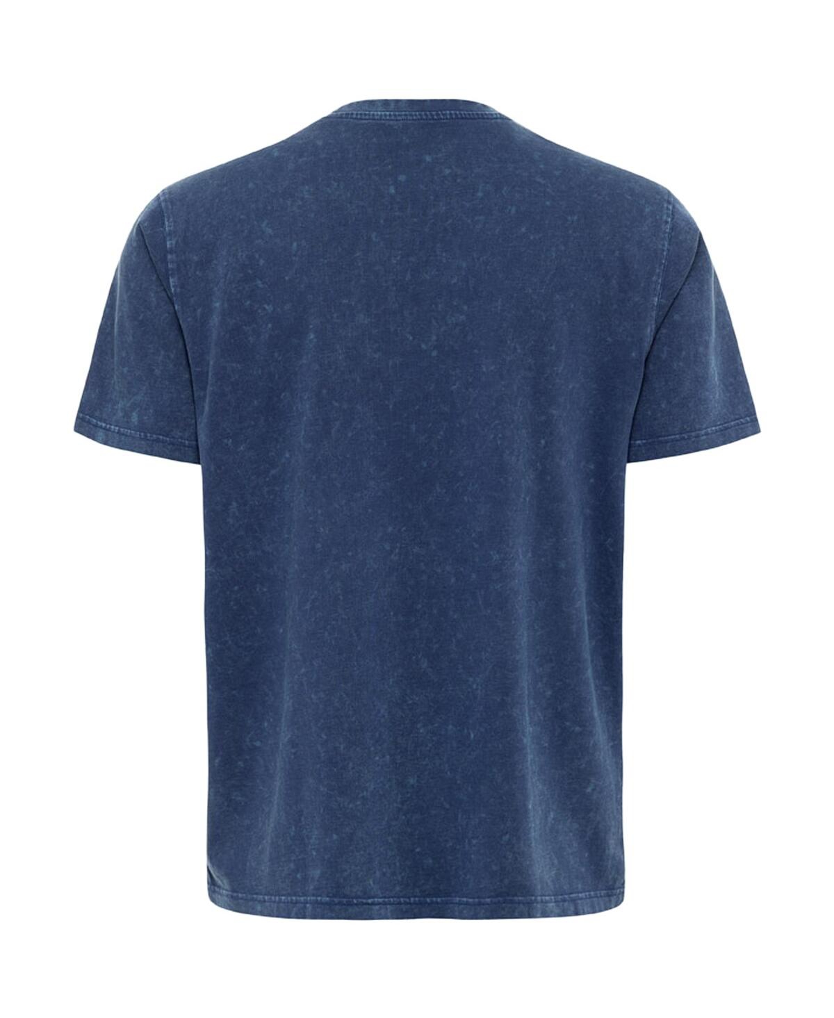 Sportiqe Men's And Women's Blue Orlando Magic Rock Roll Collection Angus Premium Mineral Wash T-shirt In Blue