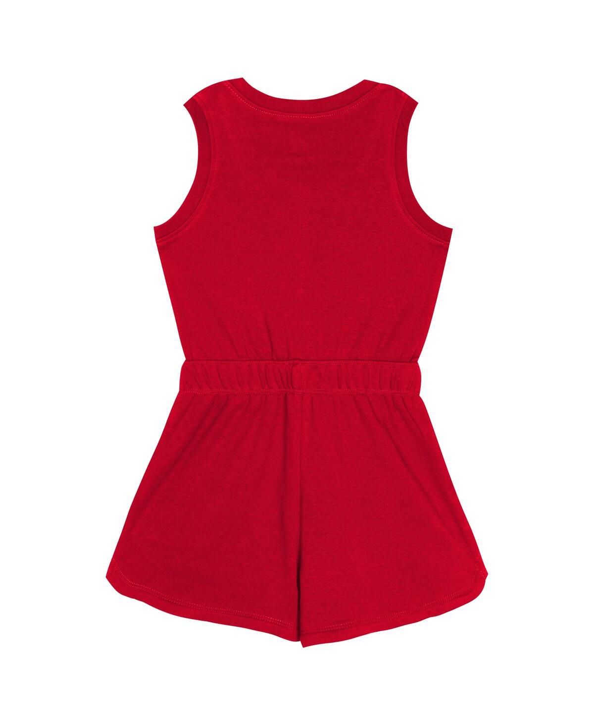 Outerstuff Girls Toddler Red Kansas City Chiefs Super Girl Romper In Red