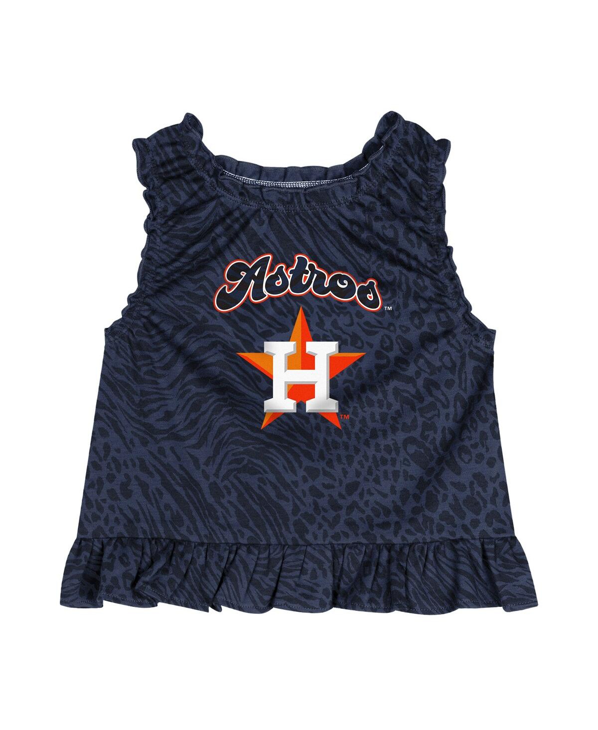 Outerstuff Toddler  Navy Houston Astros Playground Dress In Blue