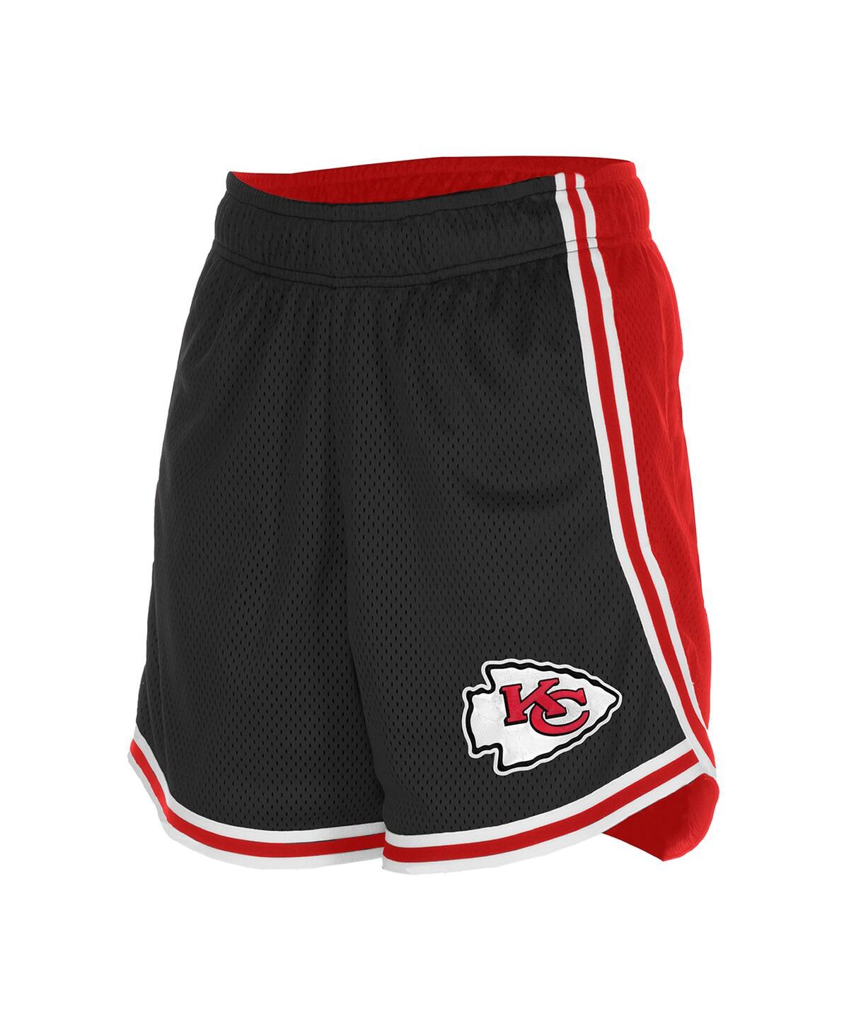 New Era Women's Black/red Kansas City Chiefs Sport Classics Mesh Shorts In Multi