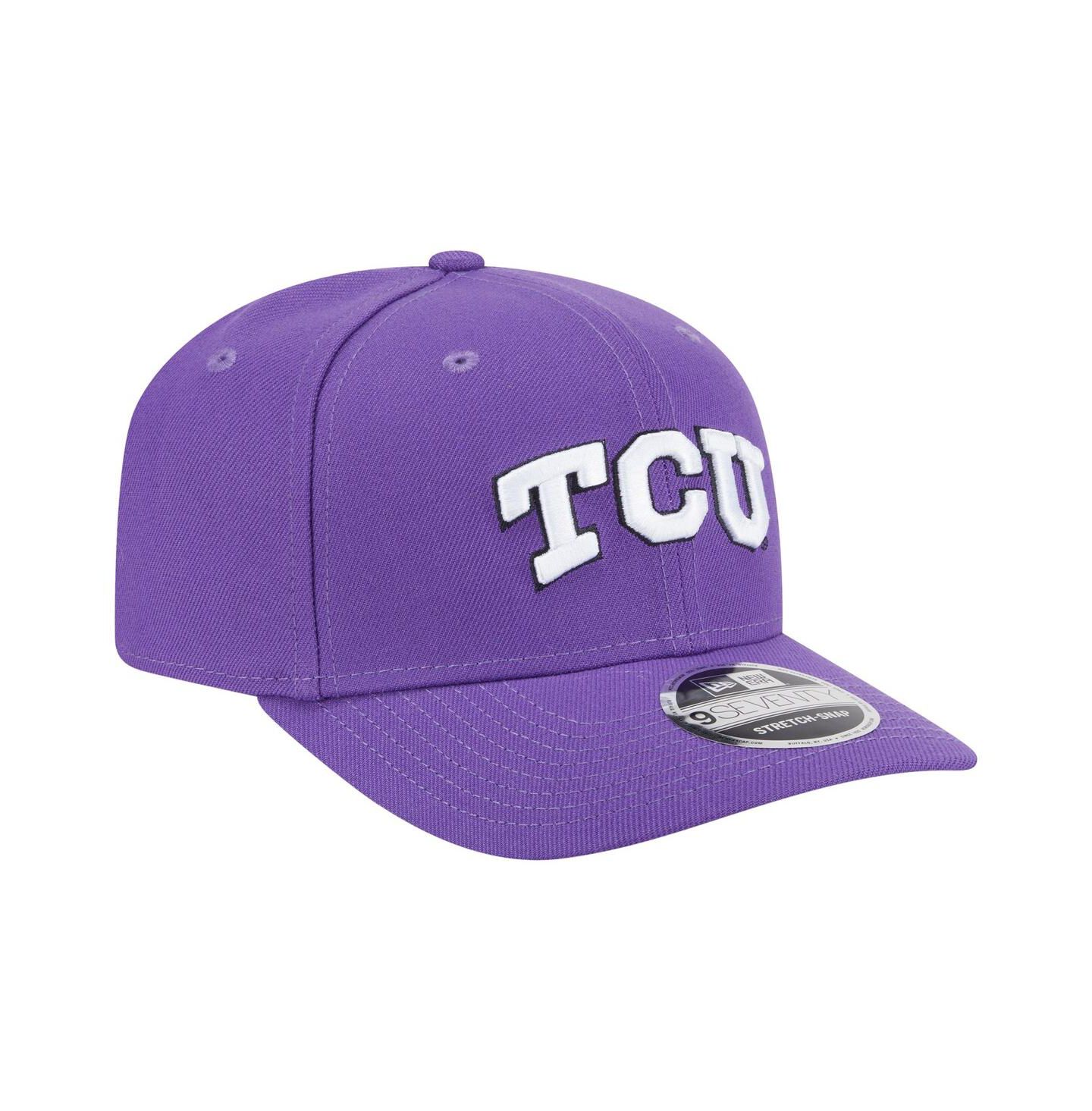 Мужская кепка New Era Purple TCU Horned Frogs Team Collective 9SEVENTY Stretch-Snap Adjustable Hat — фото 3