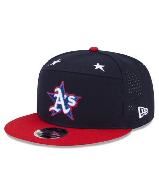 Men's Navy/Red Athletics 2025 MLB All-Star Game Workout Side Patch 9FIFTY Snapback Hat