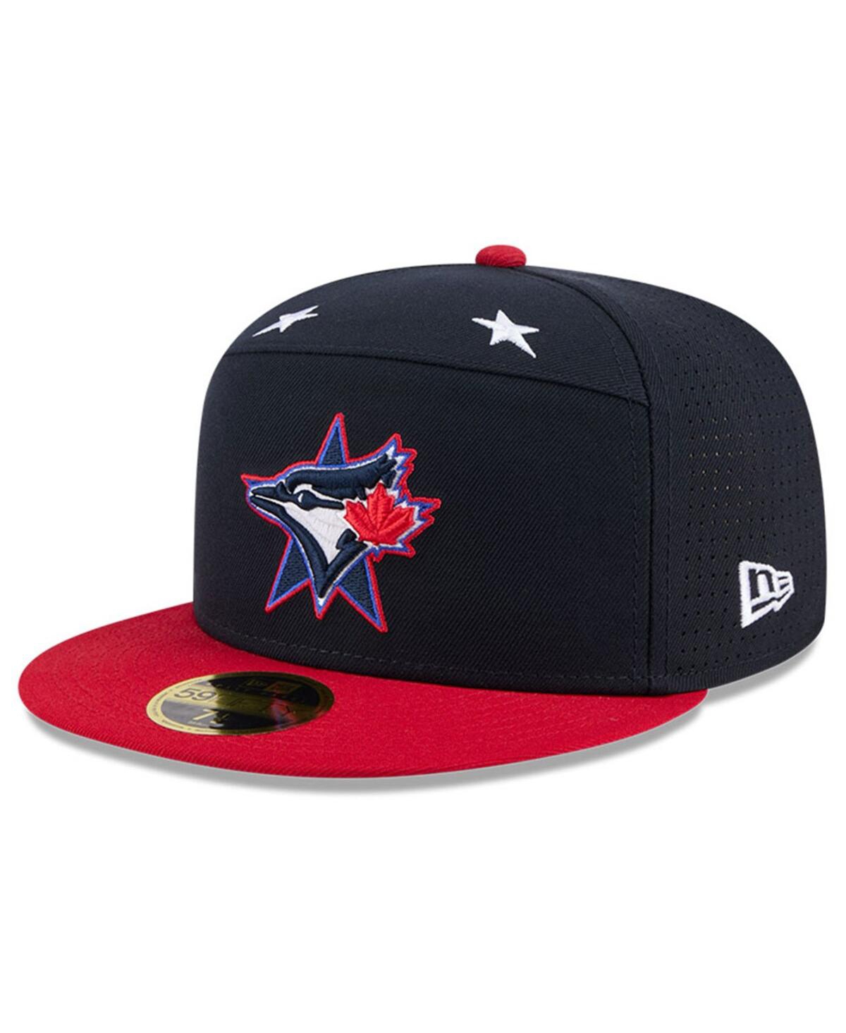 New Era Men's Navy/red Toronto Blue Jays 2025 Mlb All-star Game Workout Side Patch 59fifty Fitted Hat In Multi