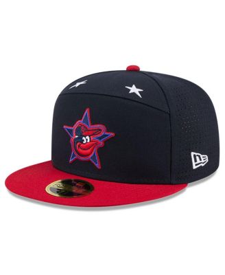 Men's Navy/Red Baltimore Orioles 2025 MLB All-Star Game Workout Side Patch 59FIFTY Fitted Hat
